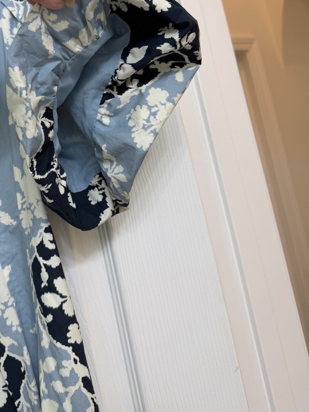 Tuckernuck Blue and Light Blue Floral Midi Dress - Picture 8 of 9